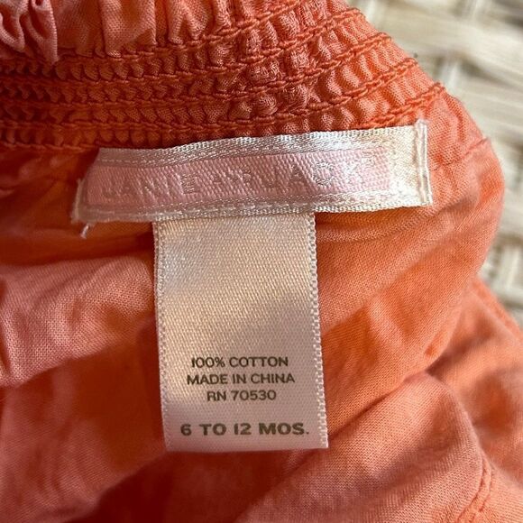 5 for $25🔥6 to 12 Months Janie and Jack Coral Floral Halter Dress - Picture 4 of 6